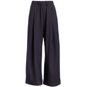 Unsubscribed‎ Everyday Pant Navy Pinstripe Pull On Suit Pant Size Small NWT